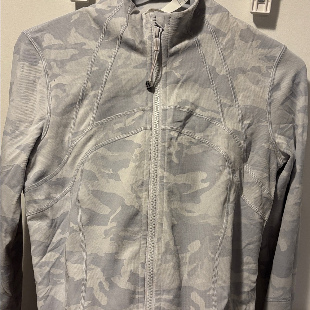 Lululemon Define Jacket White Camo Size 8